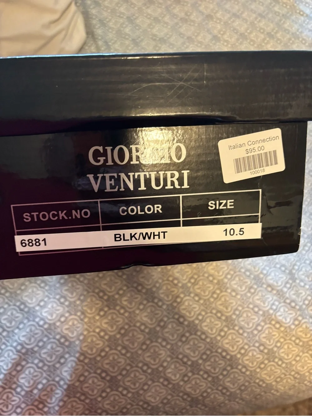 Giorgio Venturi Black Shoe Box and shoes